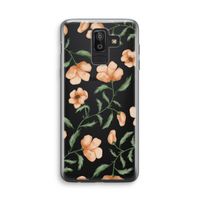 Peachy flowers: Samsung Galaxy J8 (2018) Transparant Hoesje