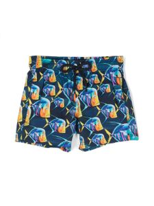 Vilebrequin short de bain à imprimé graphique - Bleu