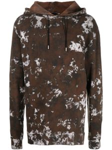 Avant Toi hoodie à effet marbré - Marron