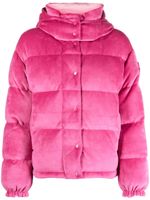 Moncler doudoune Daos en maille chenille - Rose