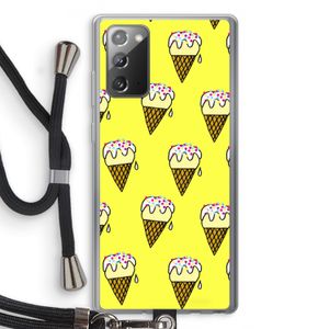 Isjes: Samsung Galaxy Note 20 / Note 20 5G Transparant Hoesje met koord