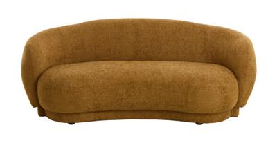 Light & Living Organische Bank 'Uvita' Chenille, kleur Okergeel