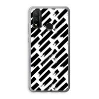 Zwarte vegen: Huawei P Smart (2020) Transparant Hoesje