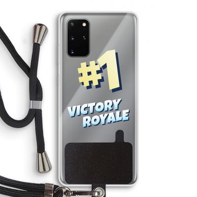 Victory Royale: Samsung Galaxy S20 Plus Transparant Hoesje met koord