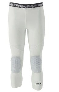 McDavid 20260R Hex Tight With Knee Pads 3/4 - White - L