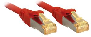 LINDY 47292 RJ45 Netwerkkabel, patchkabel CAT 6a (losse kabel CAT 7) S/FTP 1.00 m Rood 1 stuk(s)