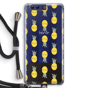 Ananas: Honor 9 Transparant Hoesje met koord