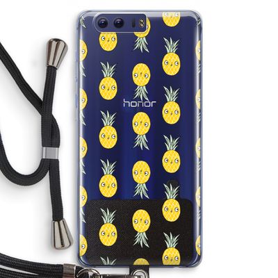 Ananas: Honor 9 Transparant Hoesje met koord