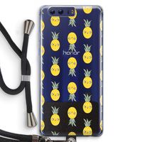 Ananas: Honor 9 Transparant Hoesje met koord