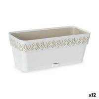 Plantenbak Stefanplast 88700 Gaia Wit Plastic 13,3 x 12,3 x 29,3 cm (12 Stuks)