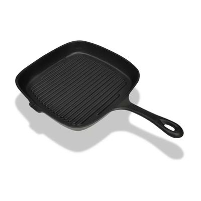 VidaXL Grillpan gietijzer 24x23 cm
