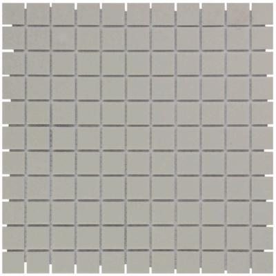 The Mosaic Factory London Mozaiek Tegel Vierkant - Grijs Porselein Ongeglazuurd, R11 300x300 mm