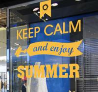 Keep calm and enjoy summer sticker