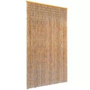 VidaXL Vliegengordijn 120x220 cm bamboe