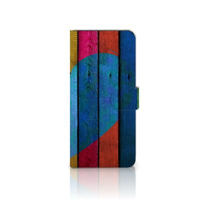 OnePlus 13 | Book Style Case | Wood Heart - Cadeau voor je Vriend