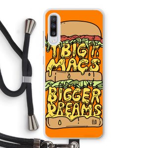 Big Macs Bigger Dreams: Samsung Galaxy A70 Transparant Hoesje met koord