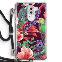 Papegaaien: Honor 6X Transparant Hoesje met koord Papegaaien: Honor 6X Transparant Hoesje met koord