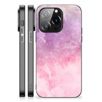 Kleurrijke Telefoonhoesje iPhone 14 Pro Pink Purple Paint