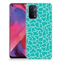 OPPO A93 5G Hoesje maken Cracks Blue