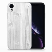 Apple iPhone Xr | Bumper Hoesje | White Wood