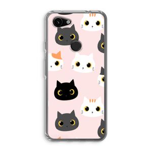 Katten: Google Pixel 3a Transparant Hoesje