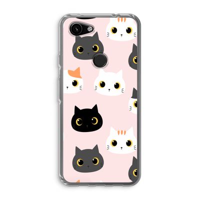 Katten: Google Pixel 3a Transparant Hoesje