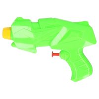 1x Mini waterpistolen/waterpistool groen van 15 cm kinderspeelgoed   -