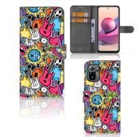Xiaomi Redmi Note 10S | 10 4G | Poco M5s | Wallet Case | met Pasjes | Punk Rock