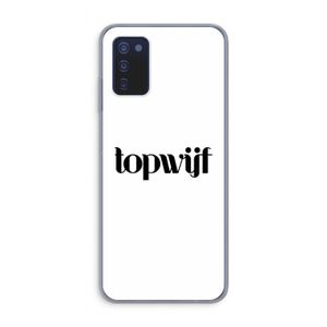 Topwijf Wit: Samsung Galaxy A03s Transparant Hoesje