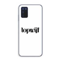Topwijf Wit: Samsung Galaxy A03s Transparant Hoesje Topwijf Wit: Samsung Galaxy A03s Transparant Hoesje