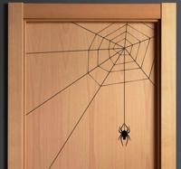 Sticker spinnenweb decoratie