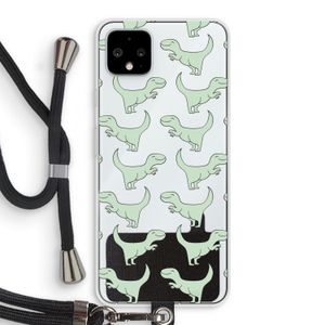 Dinos: Pixel 4 XL Transparant Hoesje met koord