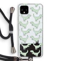 Dinos: Pixel 4 XL Transparant Hoesje met koord
