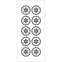 The Crafter's Workshop • slimline sjabloon kristallen bloemen