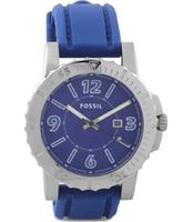 Horlogeband Fossil BQ1024 Silicoon Blauw 22mm