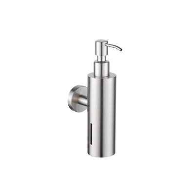 Fortifura Calvi zeepdispenser - wand - rond - Geborsteld RVS PVD (RVS) SW1111568