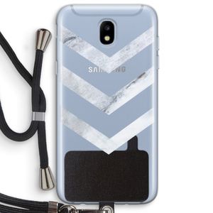 Marmeren pijlen: Samsung Galaxy J5 (2017) Transparant Hoesje met koord