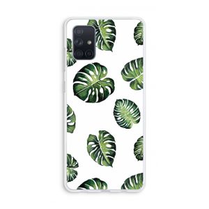 Tropische bladeren: Galaxy A71 Transparant Hoesje