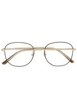Gucci Eyewear lunettes de vue à monture ronde - Or