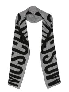 Moschino logo jacquard scarf - Noir