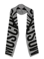 Moschino logo jacquard scarf - Noir - thumbnail