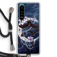 Vleermuizen Maan: Sony Xperia 5 III Transparant Hoesje met koord