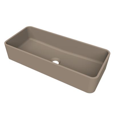 Arcqua Case Opbouw Waskom Rechthoek 60x26 Mat Truffel Arcqua