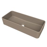 Arcqua Case Opbouw Waskom Rechthoek 60x26 Mat Truffel Arcqua