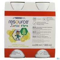 Resource Junior Fibre Vanille 4x200ml