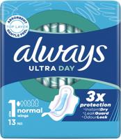 Always Ultra Day maandverband Normal, pak van 13 stuks