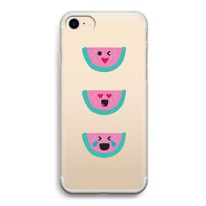 Smiley watermeloen: iPhone 7 Transparant Hoesje