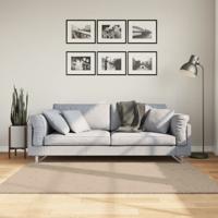 VidaXL Vloerkleed huarte laagpolig zacht wasbaar 160x160cm zandkleurig