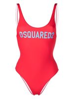 DSQUARED2 maillot de bain sans manches à logo imprimé - Rouge - thumbnail