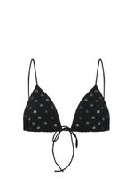 Alexander Wang haut de bikini à ornements en cristal - Noir - thumbnail